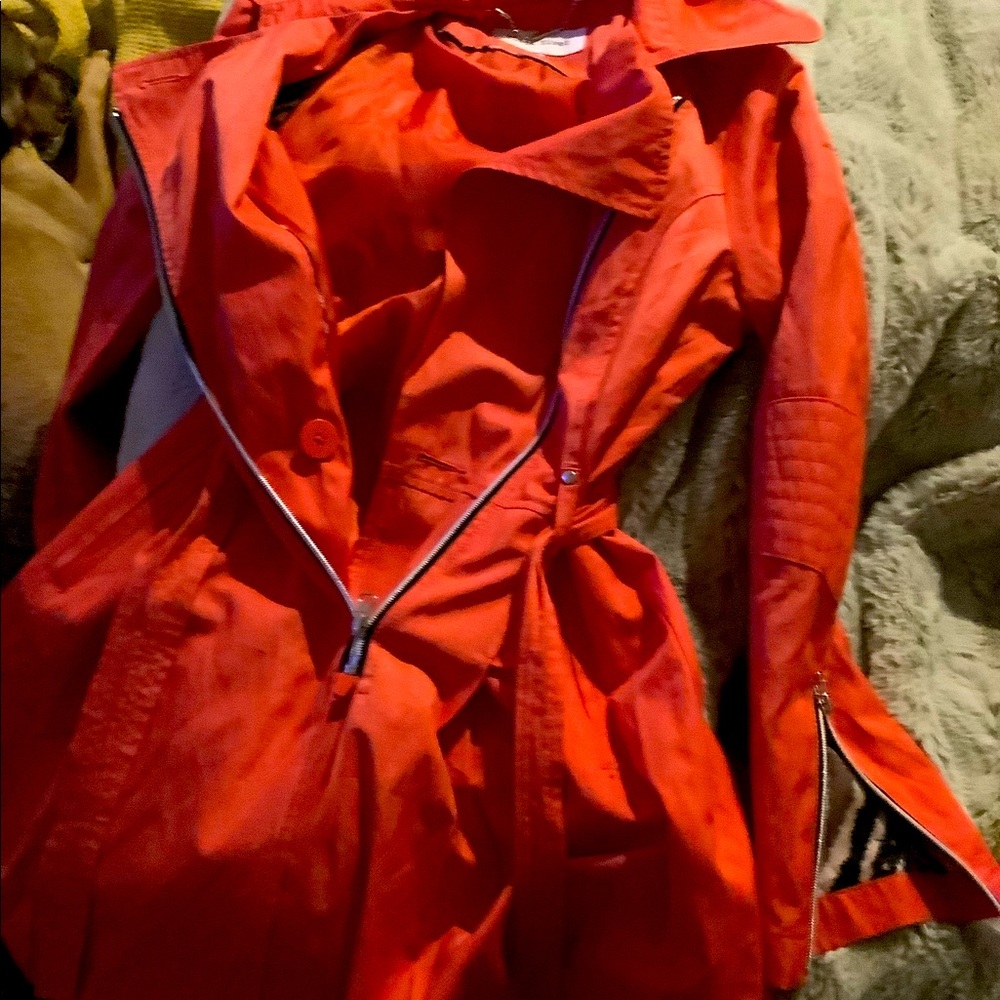 Raincoat/trench coat, super chic, worn once questions post below! Thanks